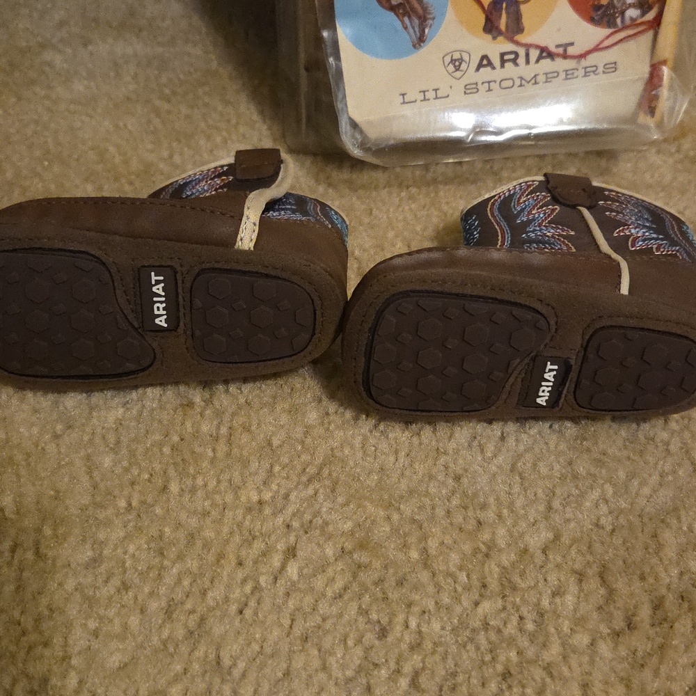 Ariat Lil' Stompers Baby Western Boots - Picture 2 of 4